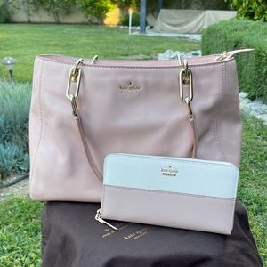 Kate spade bag with wallet and duster bag